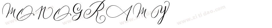 MONOGRAM Y字体转换